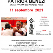Stage avec Patrick Bénézi SHIHAN à Vincennes le samedi 11 septembre 2021